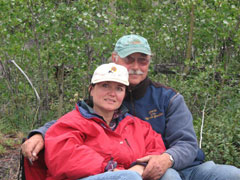 Your Hosts Rob & Tatiana On the Marge of Lake Laberge